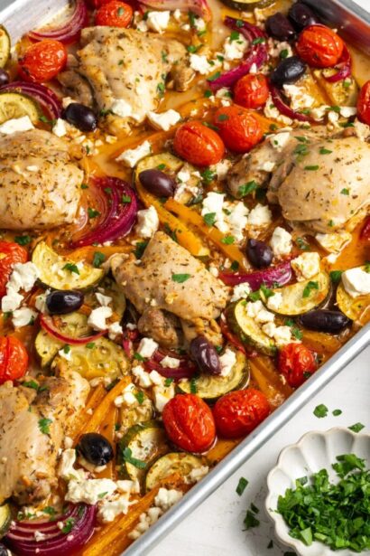 Greek Sheet Pan Chicken - Wellness by Kay