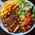 Grilled Chicken Fries & Fresh Salad Bowl Recipe