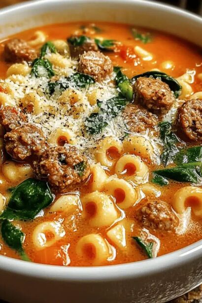 Hearty and Creamy Italian Sausage Ditalini Soup for Cozy Nights