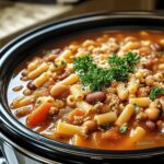 Hearty Olive Garden Slow Cooker Pasta Fagioli for Cozy Nights