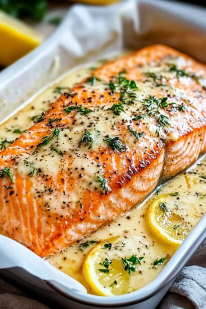 Irresistible Baked Boursin Salmon in 30 Minutes