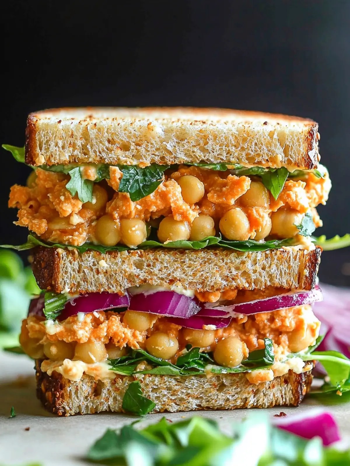 Irresistible Buffalo Chickpea Sandwich: A Quick Vegan Delight