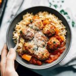 Irresistible Chicken Meatballs with Peppers and Orzo Bliss
