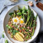 Irresistible Farro Salad with Grilled Asparagus for Spring