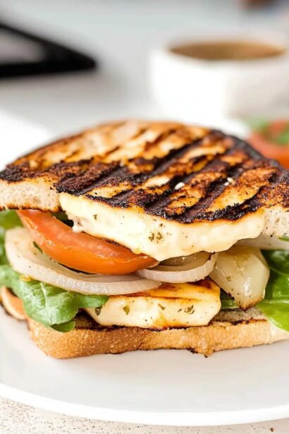 Irresistible Halloumi Sandwich with Zesty Garlic Mayo