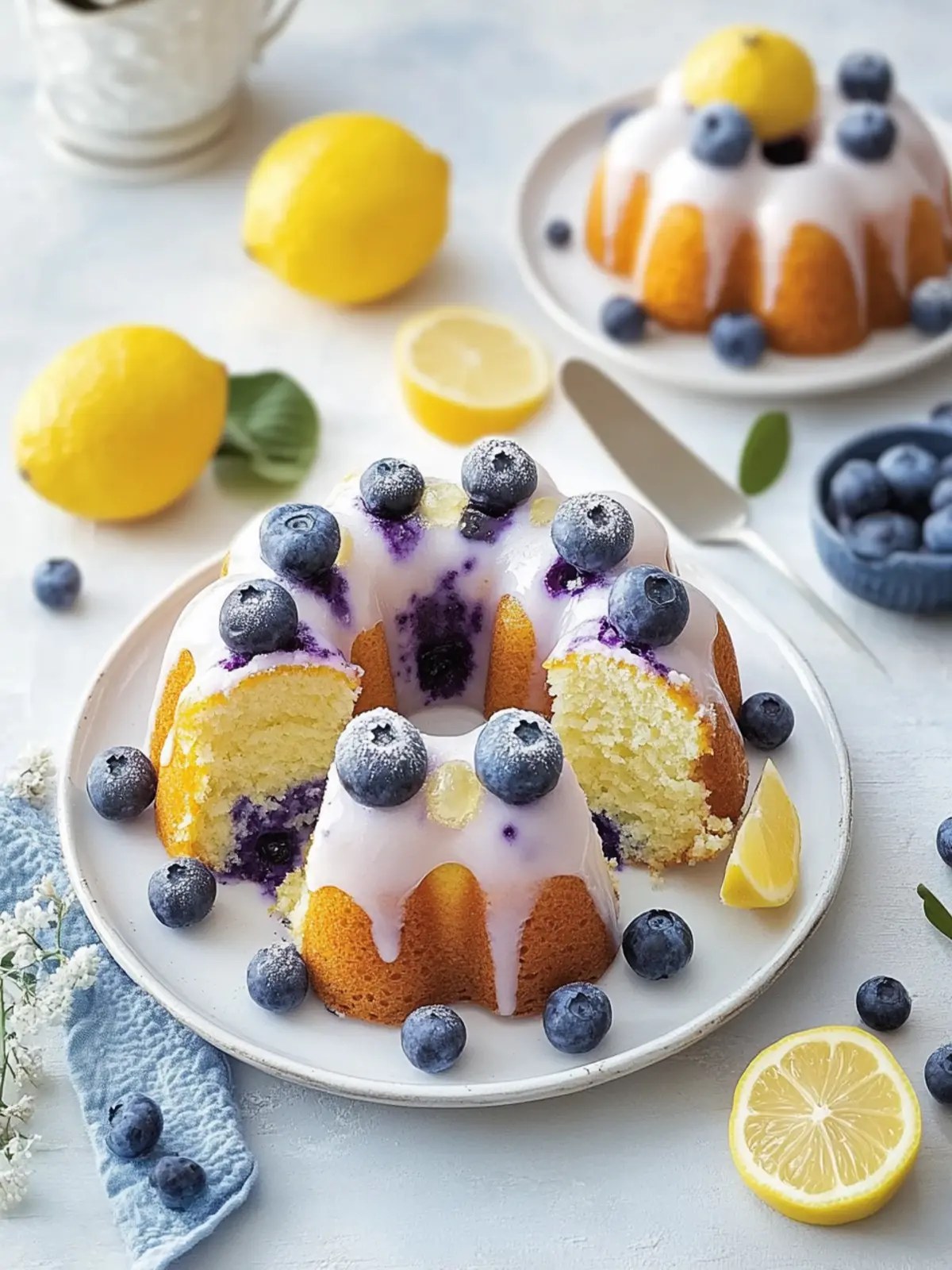 Irresistible Mini Blueberry Lemon Bundt Cakes for a Sweet Escape