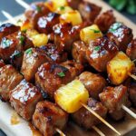 Irresistible Pineapple BBQ Pork Skewers: Quick Grilling Delight