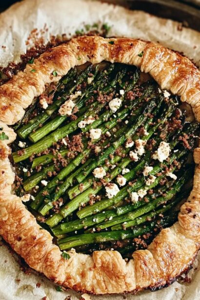 Irresistible Savory Galette with Goat Cheese and Asparagus
