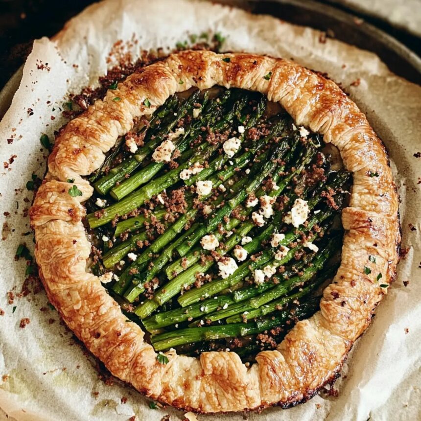 Irresistible Savory Galette with Goat Cheese and Asparagus