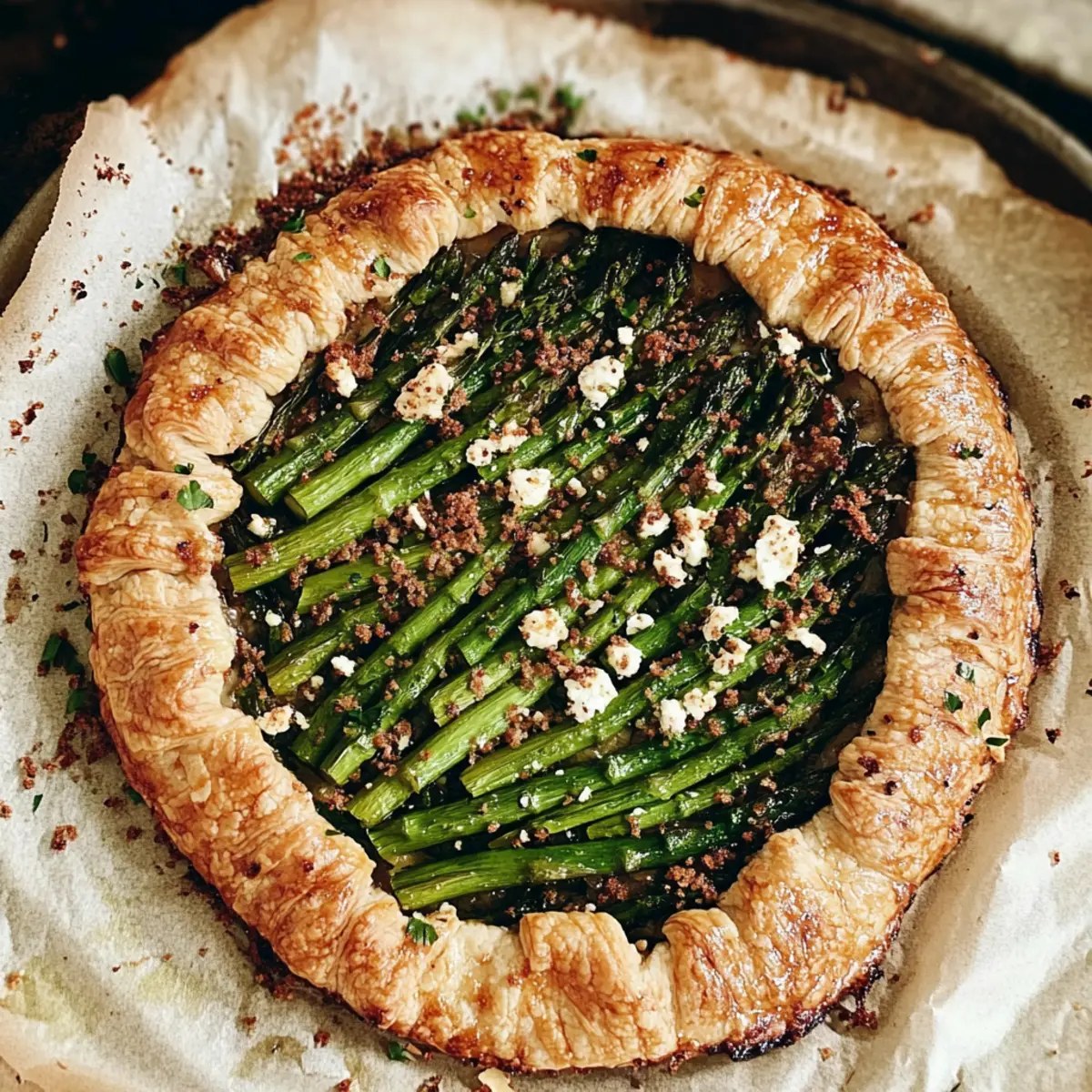 Irresistible Savory Galette with Goat Cheese and Asparagus