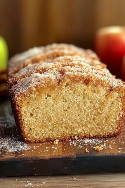 Irresistible Spiced Apple Cider Donut Loaf with Crunchy Crust