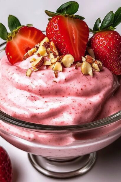 Irresistible Strawberry Cottage Cheese Mousse: Guilt-Free Delight