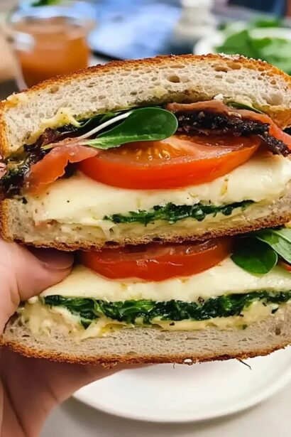 Irresistible Tomato Mozzarella Melt Sandwich in 5 Minutes