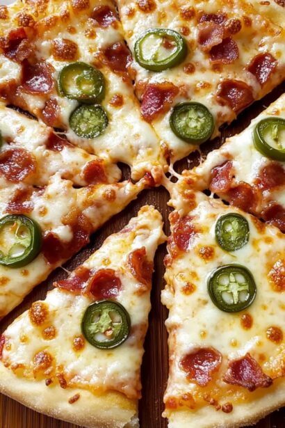 Irresistibly Cheesy Jalapeño Popper Pizza for Game Day Delight