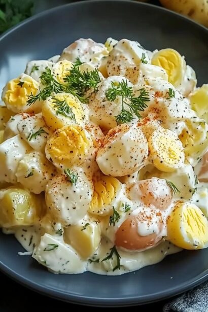 Irresistibly Creamy Potato and Egg Salad for a Perfect Picnic