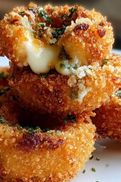 Jalapeño Popper Stuffed Onion Rings