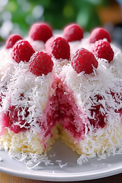 Light and Fluffy Snowball Cake to Brighten Your Day