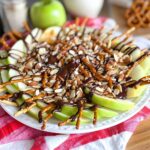Loaded Caramel and Chocolate Apple Nachos for Fall Bliss