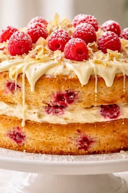 Mary Berry White Chocolate And Raspberry Cake Recipe - Zoey Cooks