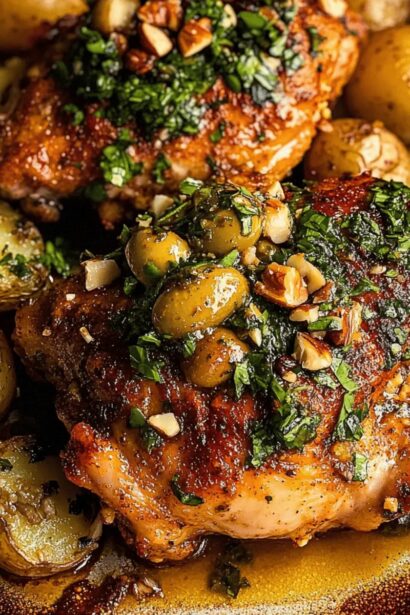 Paprika Chicken with Olive Walnut Vinaigrette: A Flavorful Escape