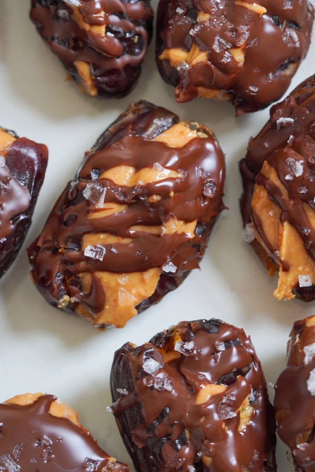 Peanut Butter Dark Chocolate Stuffed Dates - Wellness by Kay