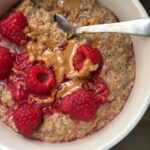 Peanut Butter & Jelly Stovetop Oatmeal - Wellness by Kay