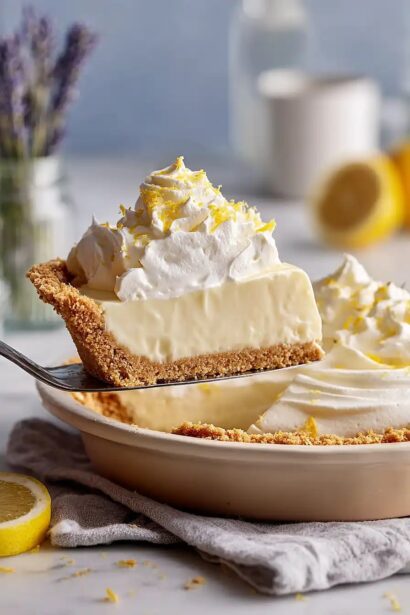 Quick Frozen Lemonade Pie - Homefoodkitchen