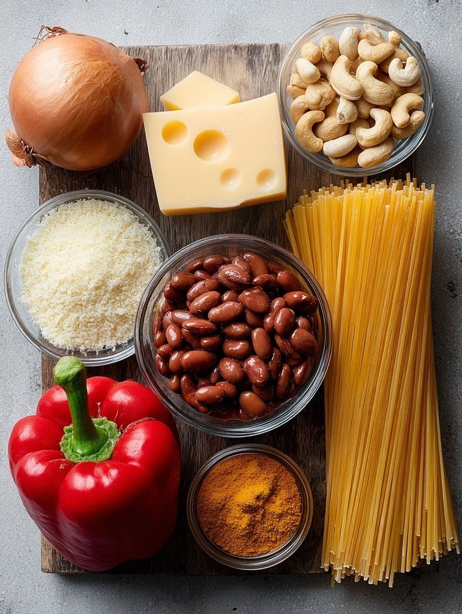 Red Pepper Alfredo Sauce with Pasta Recipe