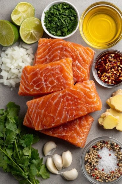 Salmon Crudo with Soy Sesame Dressing Recipe