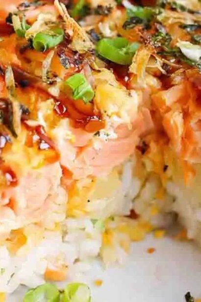 Salmon Sushi Bake Recipe – Easy Creamy & Delicious