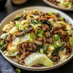 Savory Chinese Ground Beef and Cabbage Stir Fry in 25 Minutes