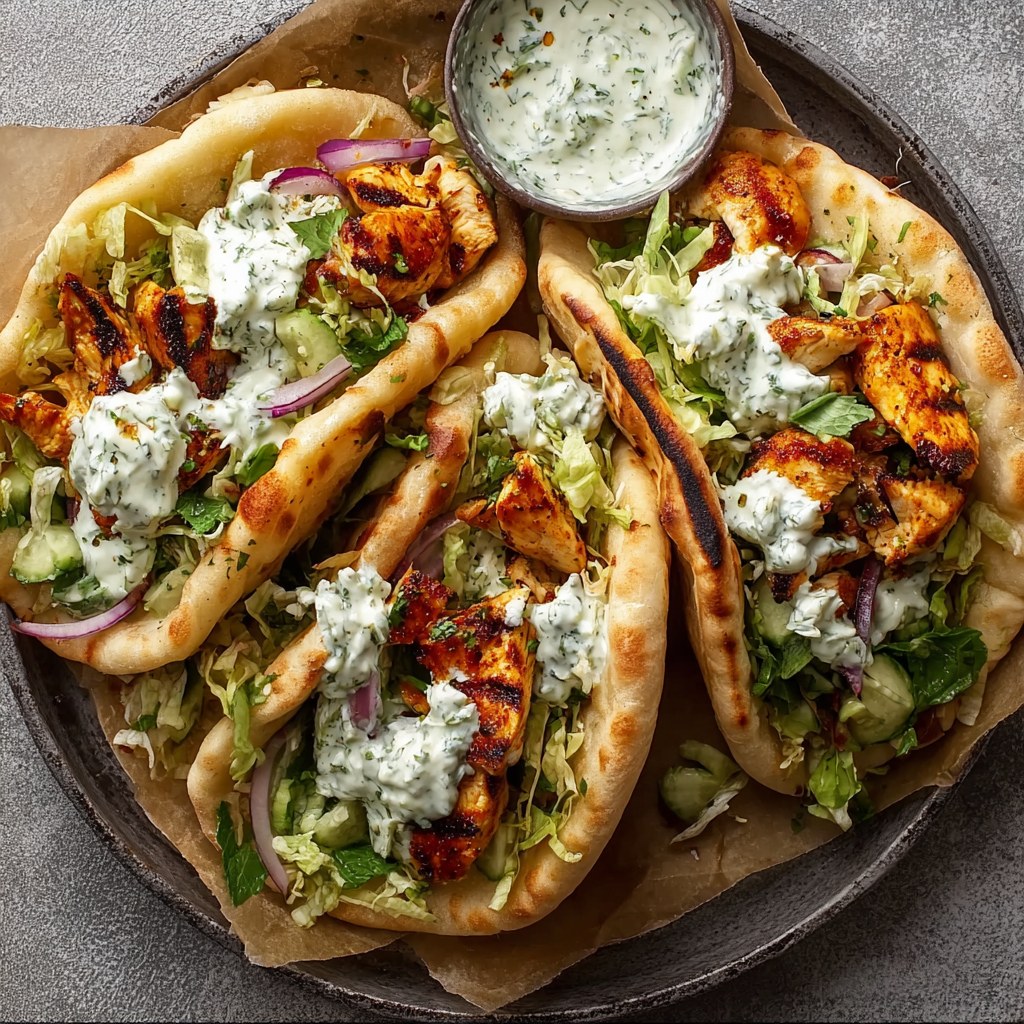 Sheet Pan Chicken Pitas with Herby Ranch - Snack On Meat
