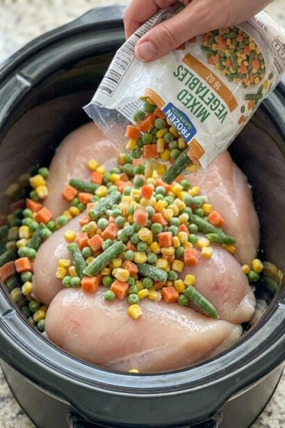 Slow Cooker 5-Ingredient Amish Chicken Pot Pie Noodles