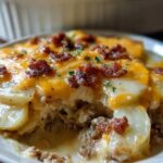 Slow Cooker Cowboy Potato Casserole
