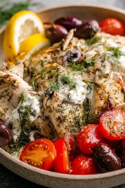 Slow Cooker Greek Chicken - Snack On Meat