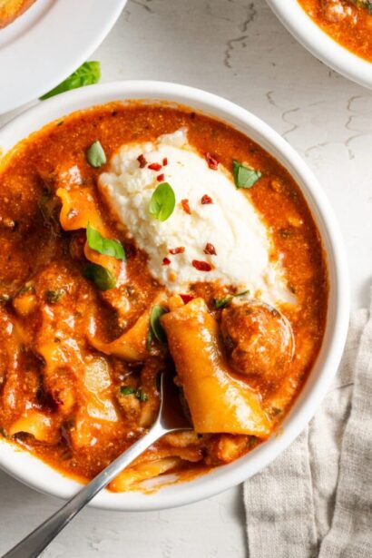 Slow Cooker Lasagna Soup - Wellness by Kay
