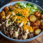 Smash Burger Bowl (Crispy, Cheesy & Easy Weeknight Dinner) - Snack On Meat