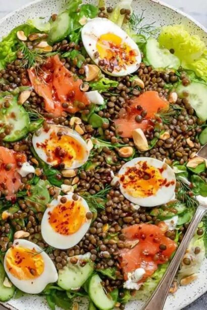 Smoked Trout Brunch Platter with Sumac Dressing