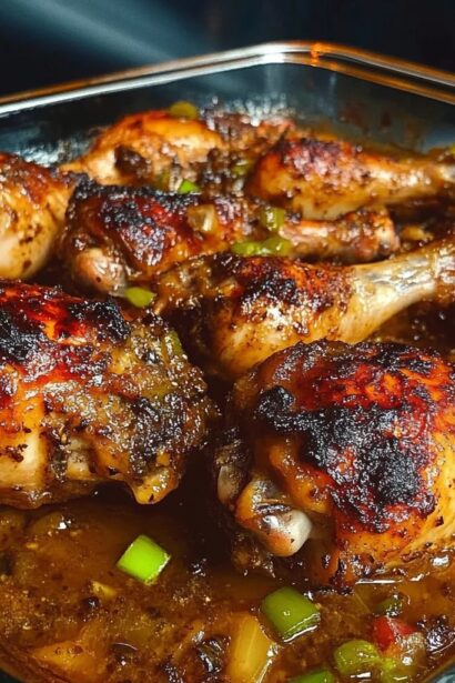 Southern Soul Smothered Garlic Butter Chicken Drumsticks Recipe