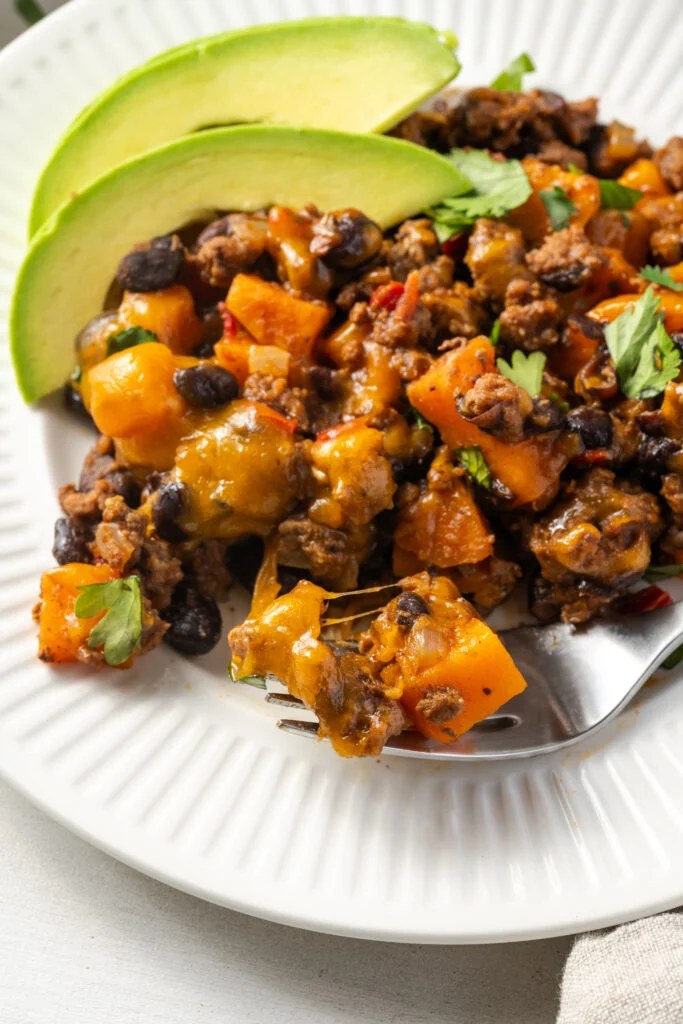 Southwestern Ground Beef Sweet Potato Skillet - Wellness by Kay