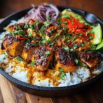 Spicy Maple Chicken and Coconut Rice - Snack On Meat