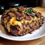 Swiss Bacon Mushroom Meatloaf: Comforting, Cheesy Delight