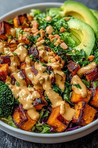 Thai Peanut Sweet Potato Buddha Bowl: A Flavorful Plant-Based Gem