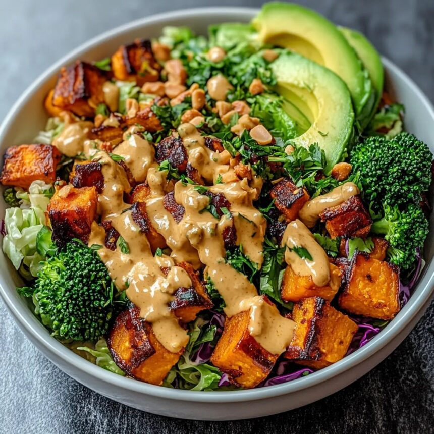 Thai Peanut Sweet Potato Buddha Bowl: A Flavorful Plant-Based Gem