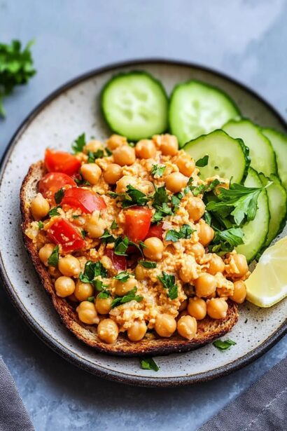 Ultimate 5-Minute Spicy Chickpea Salad - Delicious & Creamy!