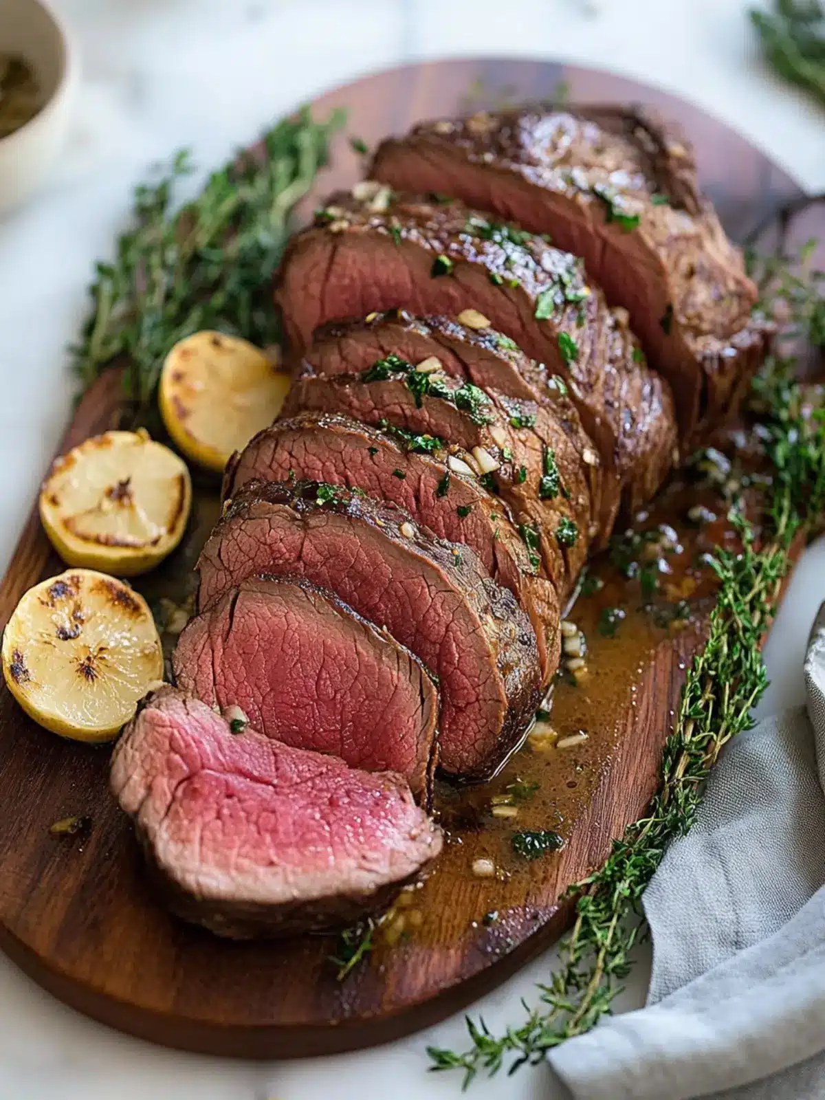 Ultimate Beef Tenderloin with Delicious Garlic Butter Sauce