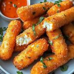 Ultimate Buffalo Chicken Mozzarella Sticks: Crispy Delights