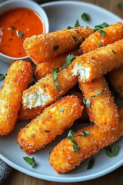 Ultimate Buffalo Chicken Mozzarella Sticks: Crispy Delights
