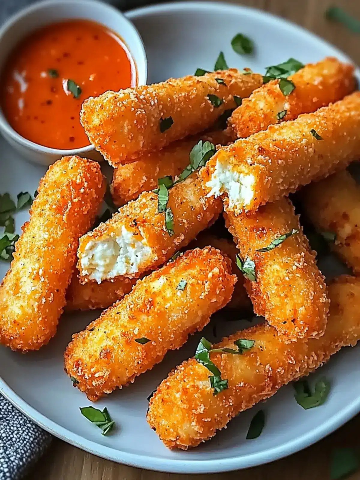 Ultimate Buffalo Chicken Mozzarella Sticks: Crispy Delights