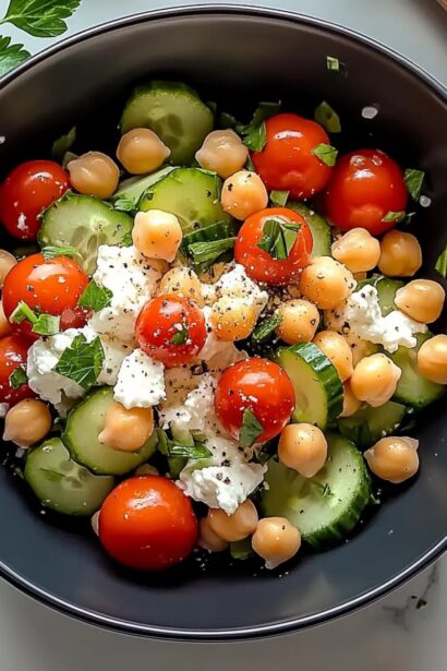 Ultimate Cottage Cheese and Chickpeas Salad for a Delicious Boost